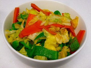 野菜炒め丼