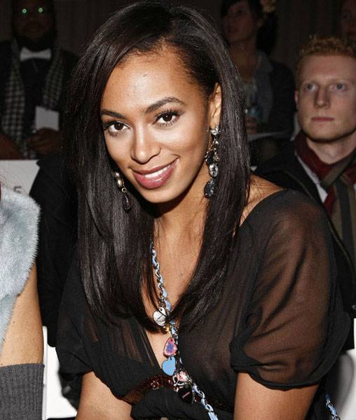 Solange Knowles - See Thru Nip Slip- Toni Maticevskis fashion show in NYC a01